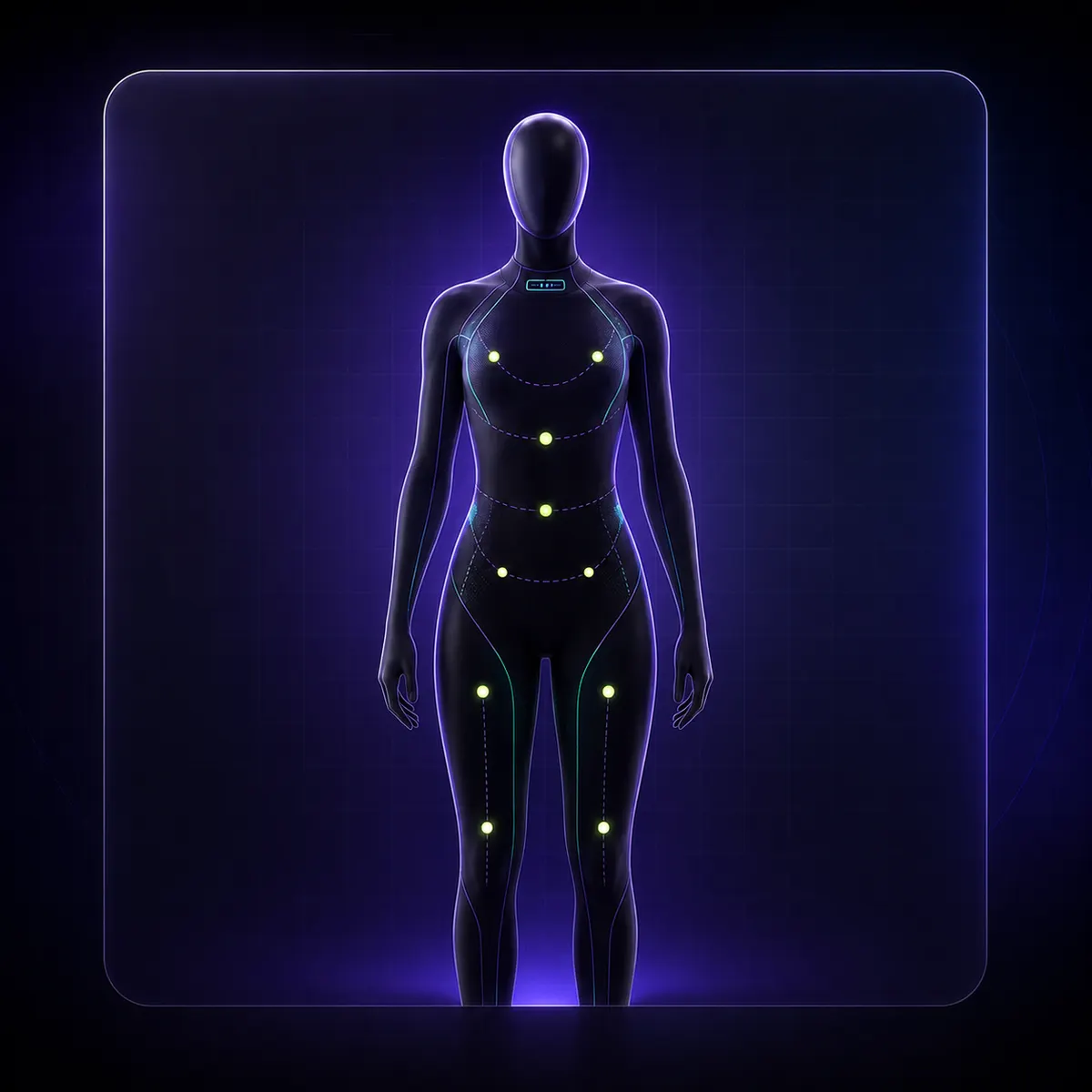 WearQuick smart-fabric sensor map concept